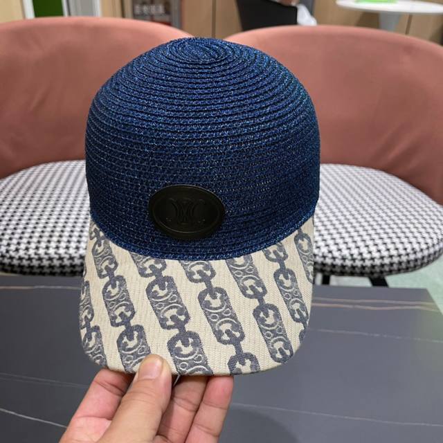 Celine Cellne Duckbill Straw Hat Is A Must-Have Hat For Summer Beach Sun Protect