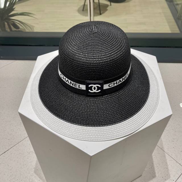 chanel Chanel New Straw Sun Hat Beach Sun Hat Has A Summery Feel Head Circumf
