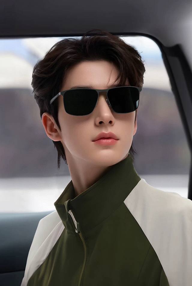 gucci Men's Colorful Pilot Polarized Sunglasses Material Hd Nylon Thickened C