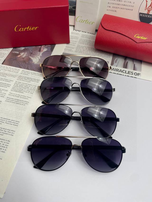 New Brand Cartier Cartier Original Quality Men And Women's Same Polarized Sungla