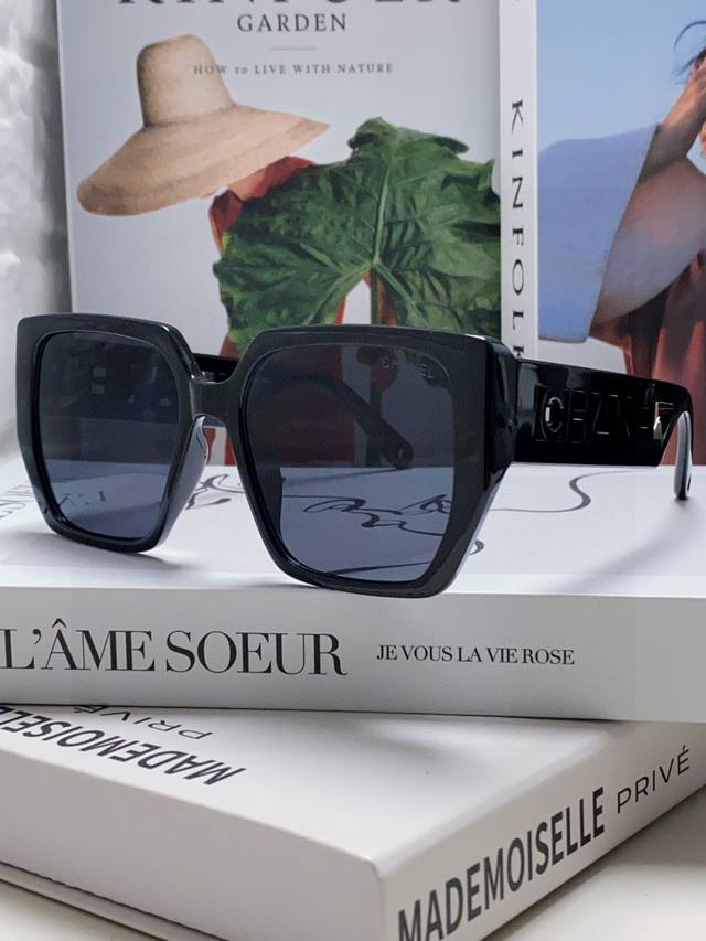 chanel Chanel 2025 New English Letter Square Frame Sunglasses For Women Korea