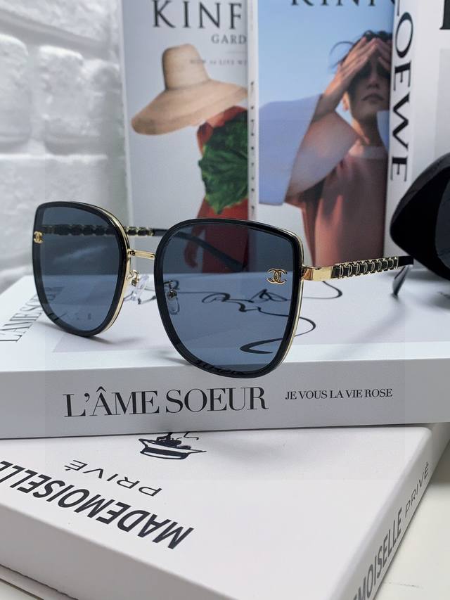 chanel Chanel 2025 New Products, Internet Celebrities, Women's Sunglasses, Fa