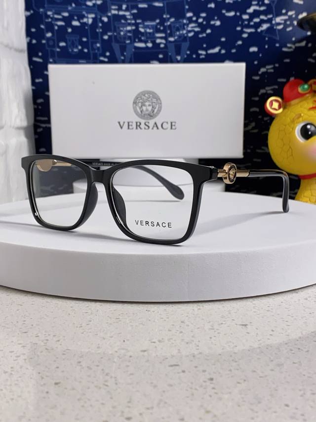 versace Versace Women's Square Frame Logo Sunglasses Fashion Trend Plain Opti