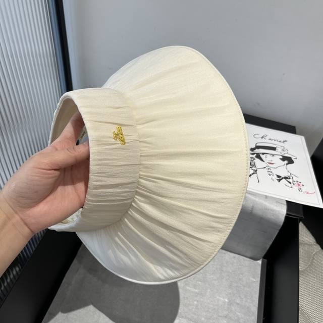 celine Celine's New Shell Hat, Hollow Top Sun Hat, Foldable And Easy To Carry