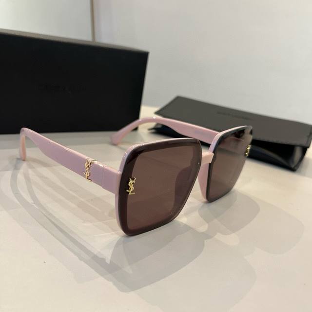 ysl Saint Laurent Sunglasses Modify Face Shape Sun Visor High-End Light