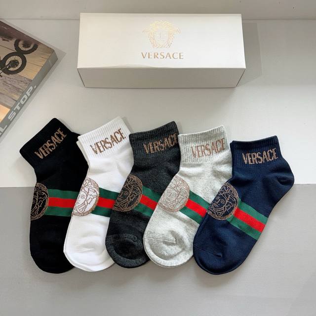 Comes With Packaging. One Box Contains Five Pairs Of Versace Versace, A European