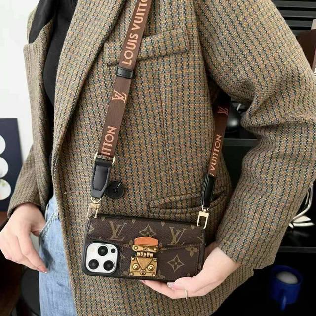 lv Messenger Bag Card Bag Mobile Phone Case Crossbody Mobile Phone Case Old F