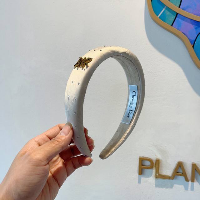 With Packaging Dior Dior's Popular New D Letter Silk Wide Headband, Counter Qual