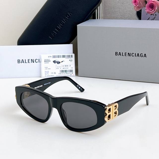 balenciaga Bb0095 High Version Size:53 Mouth 19-135 Balenciaga Double B Logo