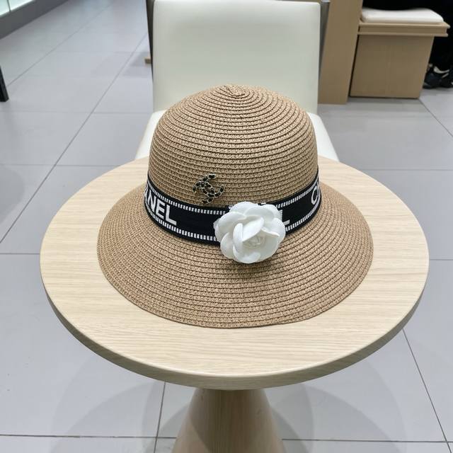 chanel Fisherman Hat Women's Summer Round Top Hat Japanese Style Travel Sun P