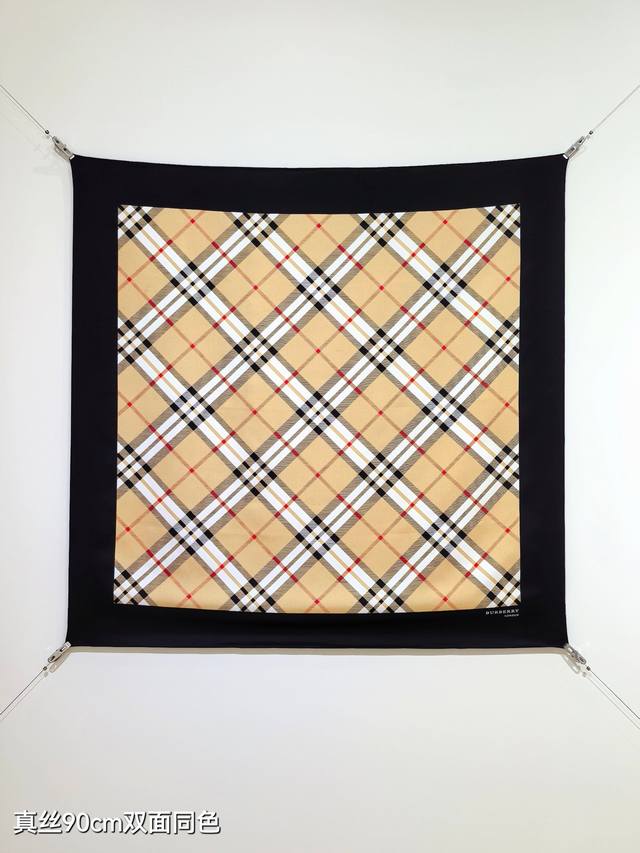 sbr2501 18 Momme Double-Sided 90X90Cm Twill Silk Burberry