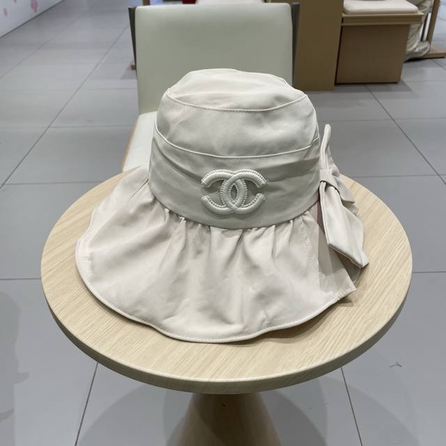 chanel Fisherman Hat All-Match Sun Protection Fisherman Hat Female Summer Lit