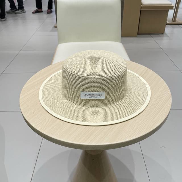Chrome Hearts New Wide-Brimmed Straw Hat, Popular Item Among Internet Celebritie