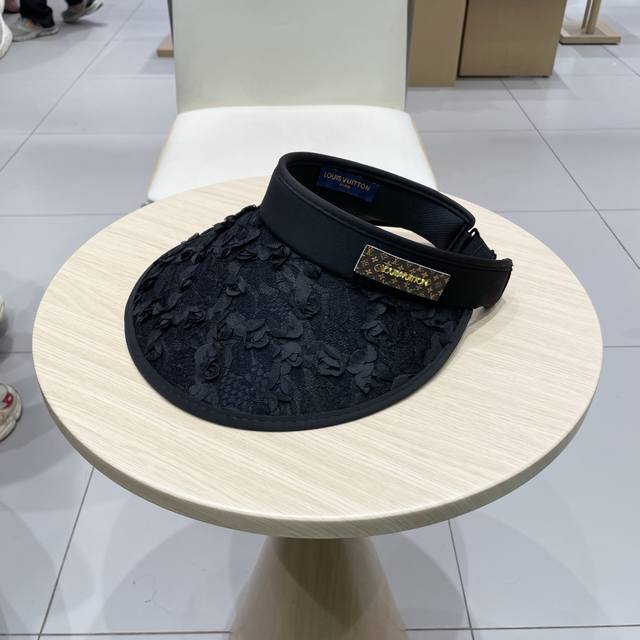 lv Louis Vuitton 2025 Summer New Sun Hat Hollow Top Hat Big Brand Shipment Su
