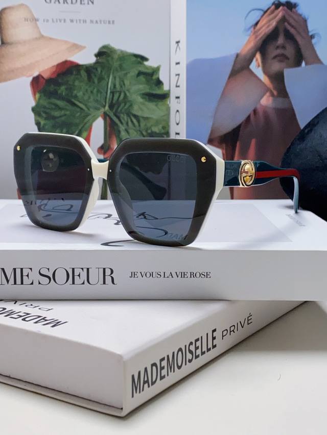 gucci 2025 New High-End Polarized Sunglasses For Women Retro Fashion Personal