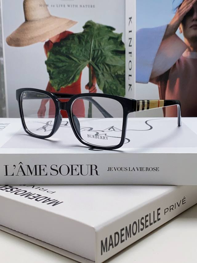 burberry Burberry 2025 New Glasses Frame Korean Style Large Frame Myopia Glas