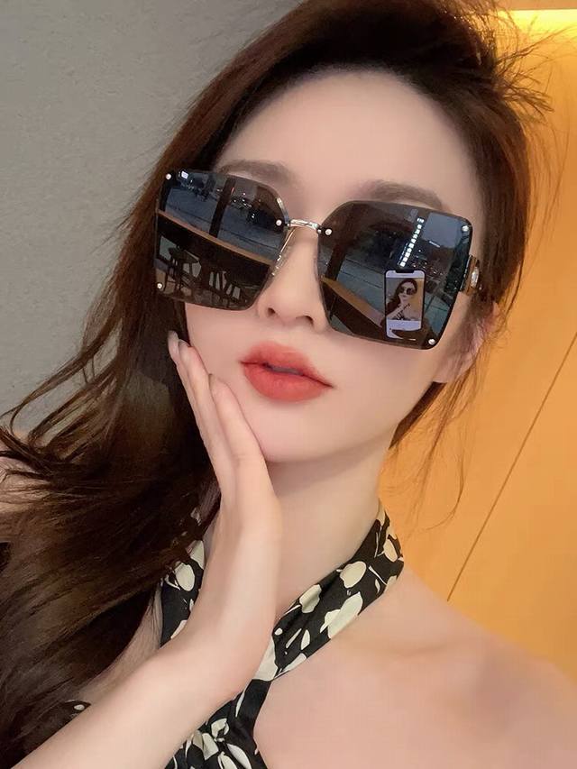dior-Dior 2025 Spring New Trend Hot Fashion Square Frame Sunglasses High Qual