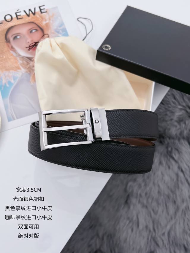 Montblanc Inch 3 Width 3.4Cm Casual Style Imported Calfskin With Imported Calfsk
