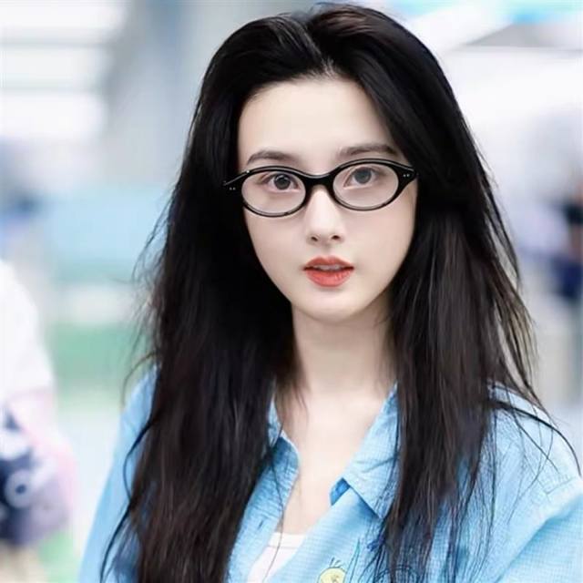 chane*Song Zuer's Same Style Nerdy Black Frame Glasses Retro No Makeup Artifa