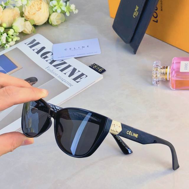 celin* Korean Version Ins Fashion Senior Sunglasses Female Sunshade Anti-Ultr