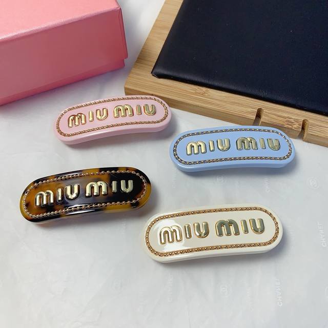 miumiu Miu Miu Miumiu Hairpin Acetate Spring Clip Side Clip Bangs Clip Pressu