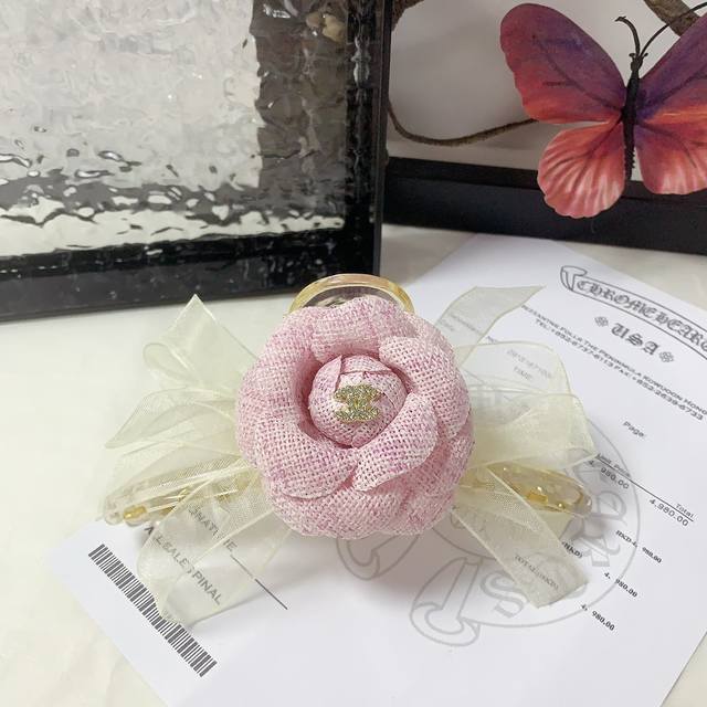 chanel Xiaoxiang Chanel Hairpin Lace Camellia Ab Style Logo Clip Temperament