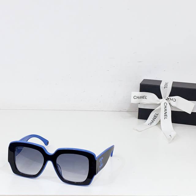 Chanel Ch6059 Xin Zhilei's Same Style Chanel Sunglasses Black And White Panda Co