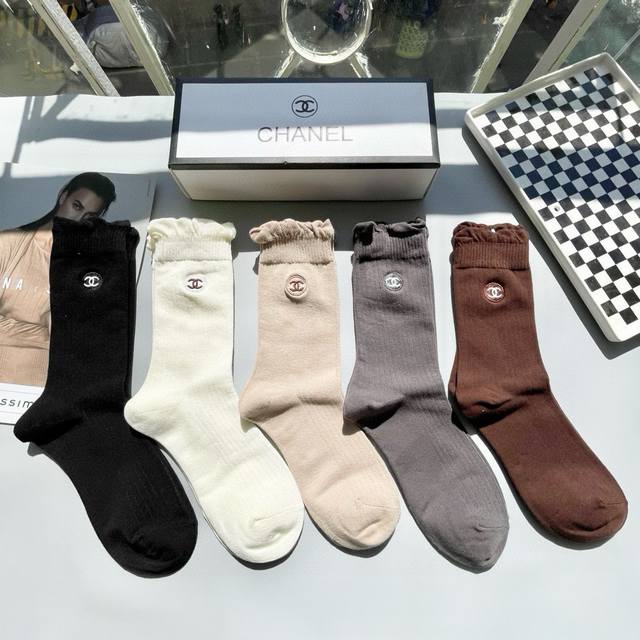 With Packaging, One Box Of Five Pairs Of Chanel Chanel High-Quality Super Hot-Se
