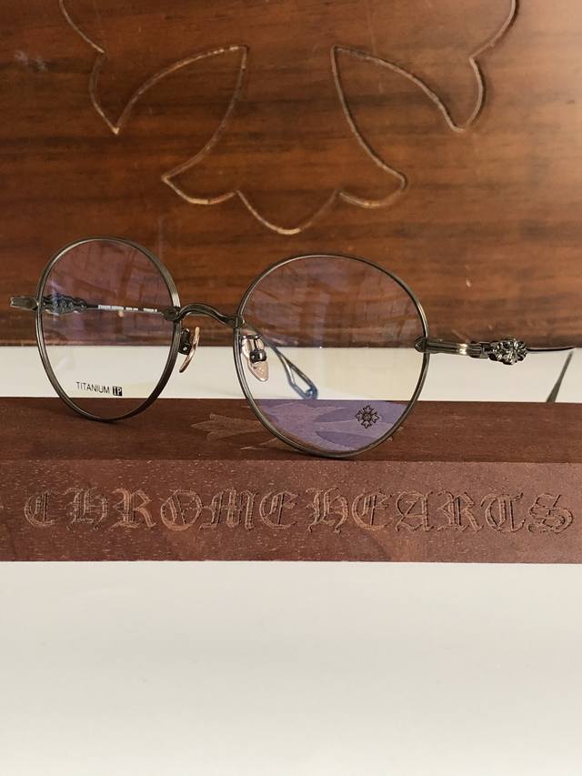 Retro Round Pure Titanium Japan Ip Electroplating Advanced Ch5326 Size:51-19-150
