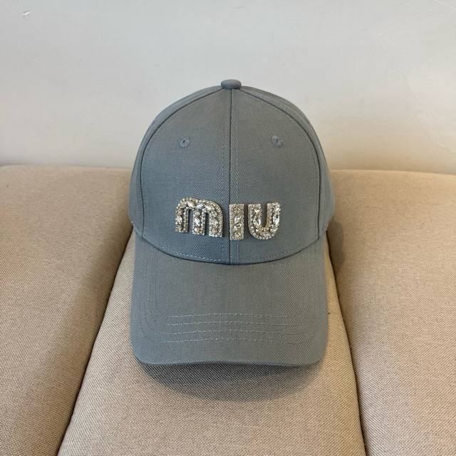 miumiu Original Spring And Summer New Baseball Cap Authentic Mold Customizati
