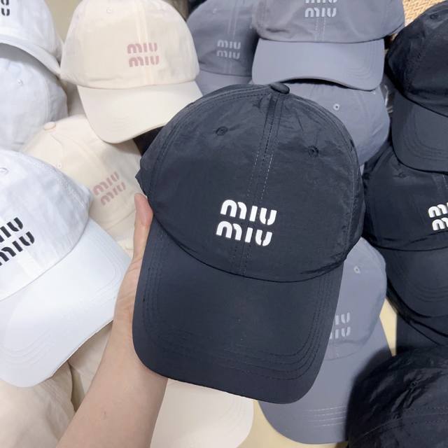 Running Volume Miumiu Spring And Summer New Baseball Cap New Technology Fabric Q