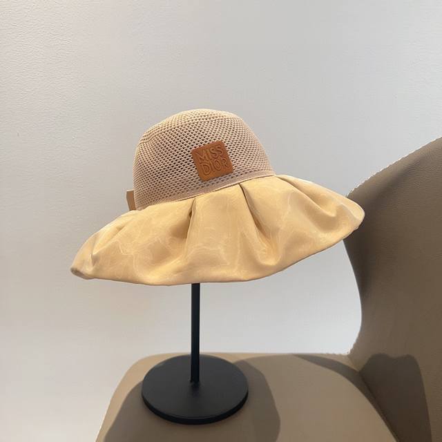 Special Dust Bag Dior 2025 New Breathable Large Brim Bow Fisherman Hat Versatile