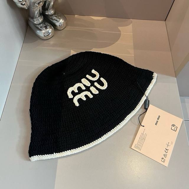 Miu Miu Miumiu Counter New Knitted Bucket Hat Official New Details To Be Posted