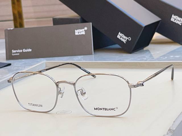 mont Blan* Montblanc New Optical Frame Titanium Frame Model:Mb0414Oa Size: 54
