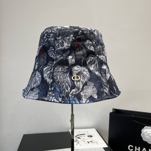 dior Dior New Style Fisherman Hat Casual Bucket Hat Head Circumference 57Cm