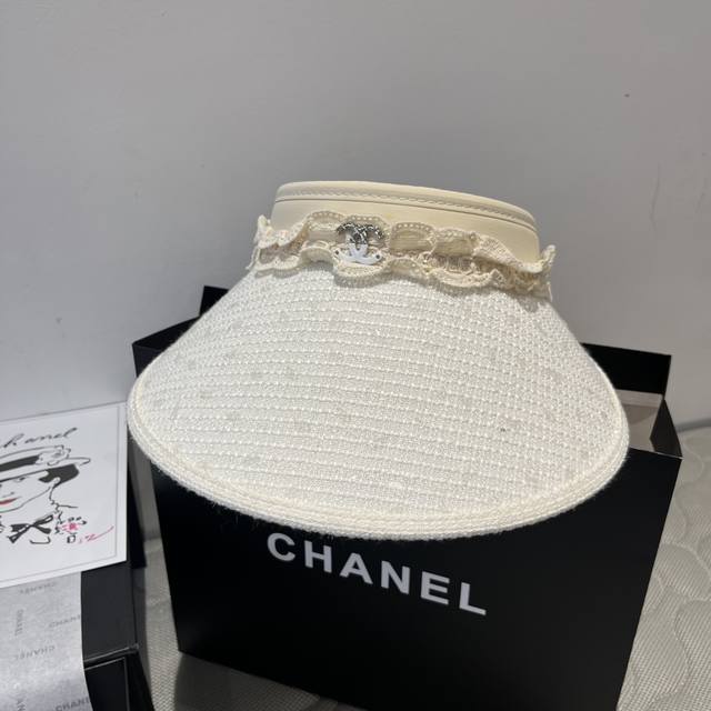chanel Chanel Hollow Top Sun Hat Headband Sun Hat Head Circumference 57Cm