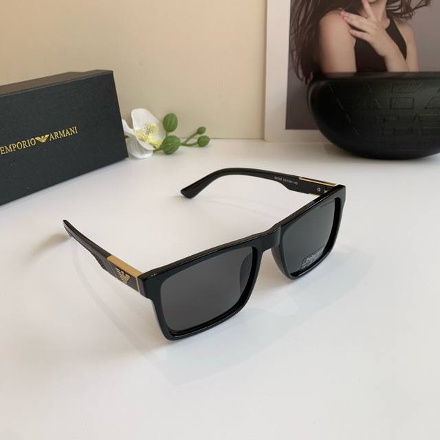 emporio Armani Armani New Resin Square Frame Men's And Women's Sunglasses Int
