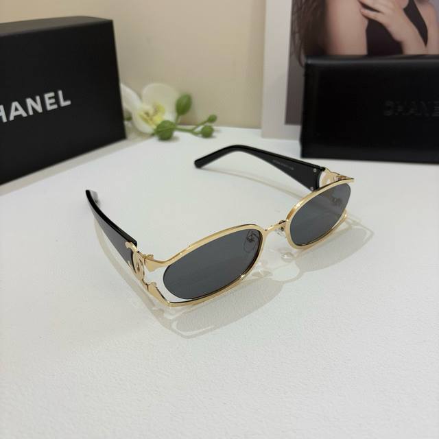 chanel Chanel New European And American Cat-Eye Sun Protection Sunglasses New
