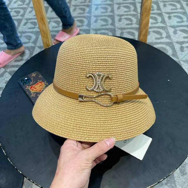 celine Celine's New Simple Round Straw Hat Is A Must-Have For Vacation And Le