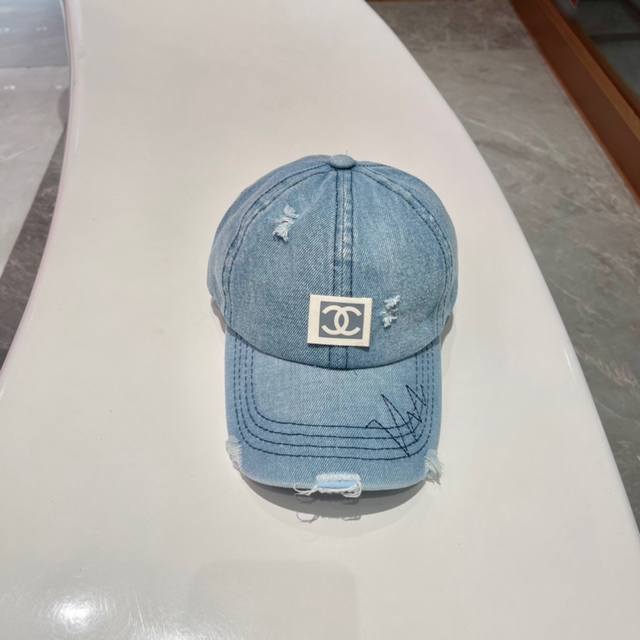 chanel Chanel Spring And Summer New Denim Style Simple Baseball Cap New Shipm