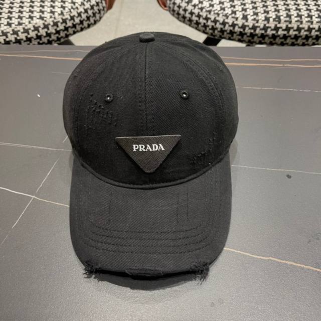 Prada Trendy Triangle Baseball Cap Is Simple And Handsome ~ The Same Style For M