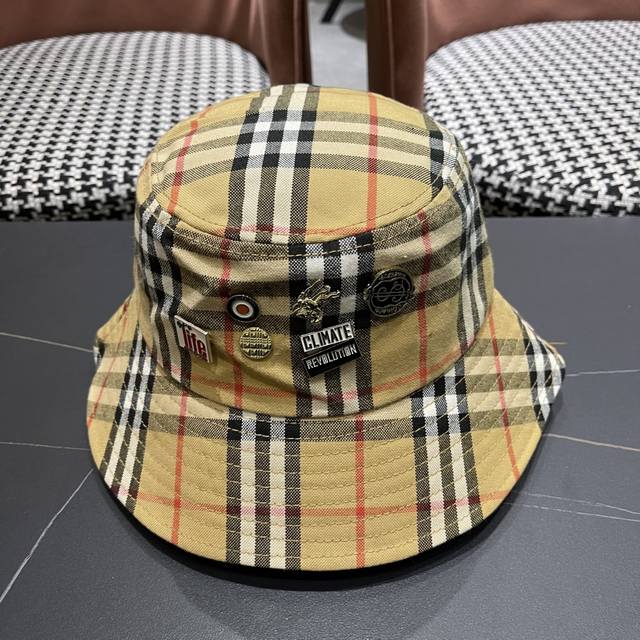 burberry Burberry Bucket Hat P80 Baseball Cap Counter Hot Sale Pure Cotton Li