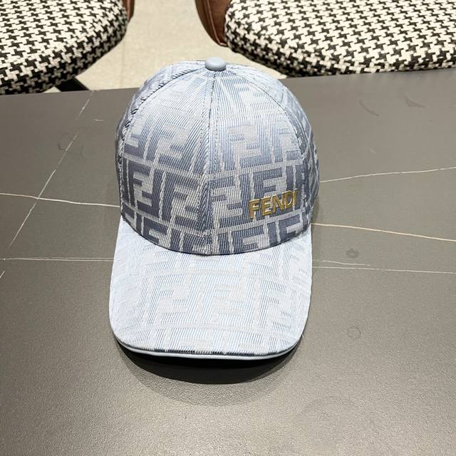 fendi Fendi 2025 New Original Baseball Cap Double F Jacquard Counter Year-Rou