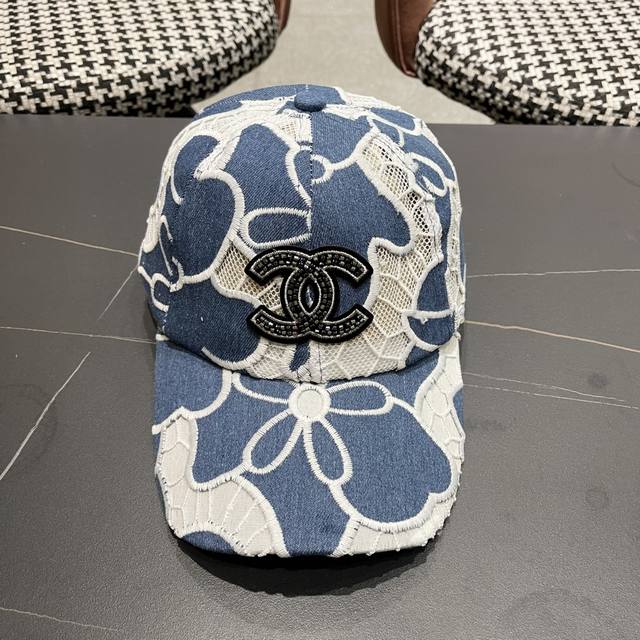 Chanel Chanel Summer New Embroidered Flower Baseball Hat Female Fashion All-Matc