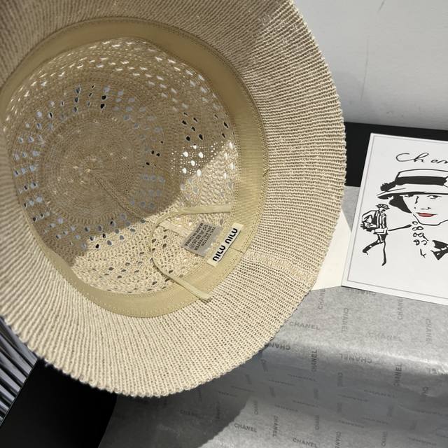 miumiu Miu Miu New Knitted Fisherman Hat Head Circumference 57Cm