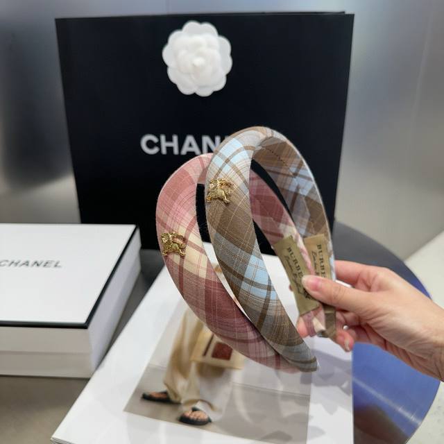 With Packaging Box Burberry Burberry's Latest Plaid Headband Is Fashionable, Pra