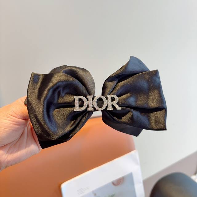 With Packaging Dior Dior Star Style Bow Grab Clip Hair Clip Slingshot Clip Inter