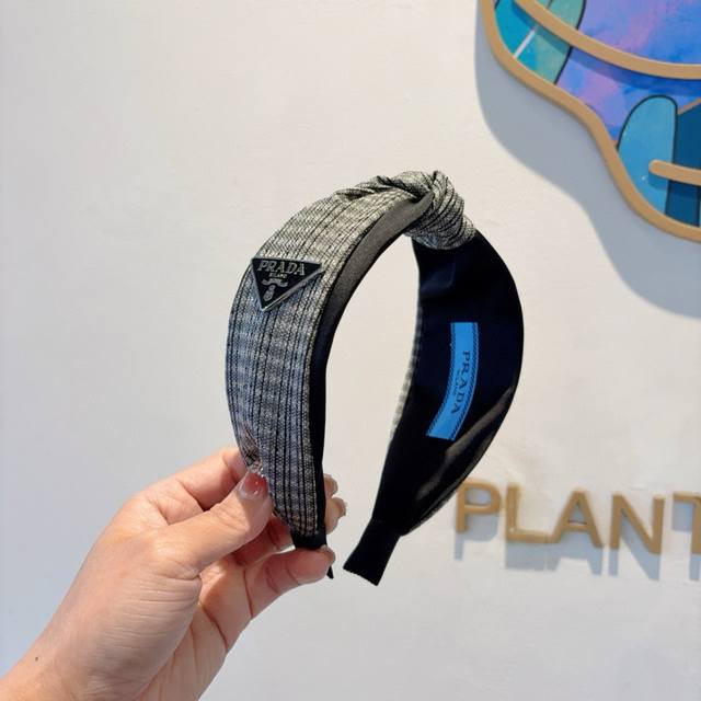 With Packaging Prada Prada's New Trend Triangle Logo Headband Is A Must-Have Ite