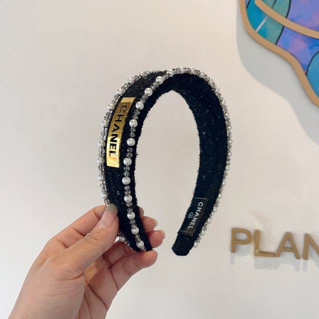 With Packaging Chanel Chanel Korea New Small Fresh Pearl Headband Comfortable To