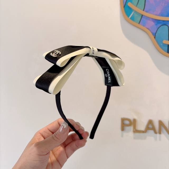 With Packaging Chanel Chanel's New Exquisite Bow Headband Retro Internet Celebri